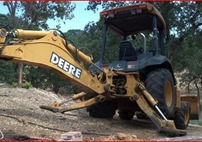 Construction equipment on site